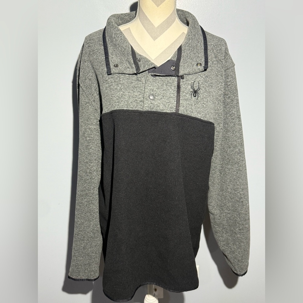 Spyder Two-Tone Gray and Black Men's‎ Pullover